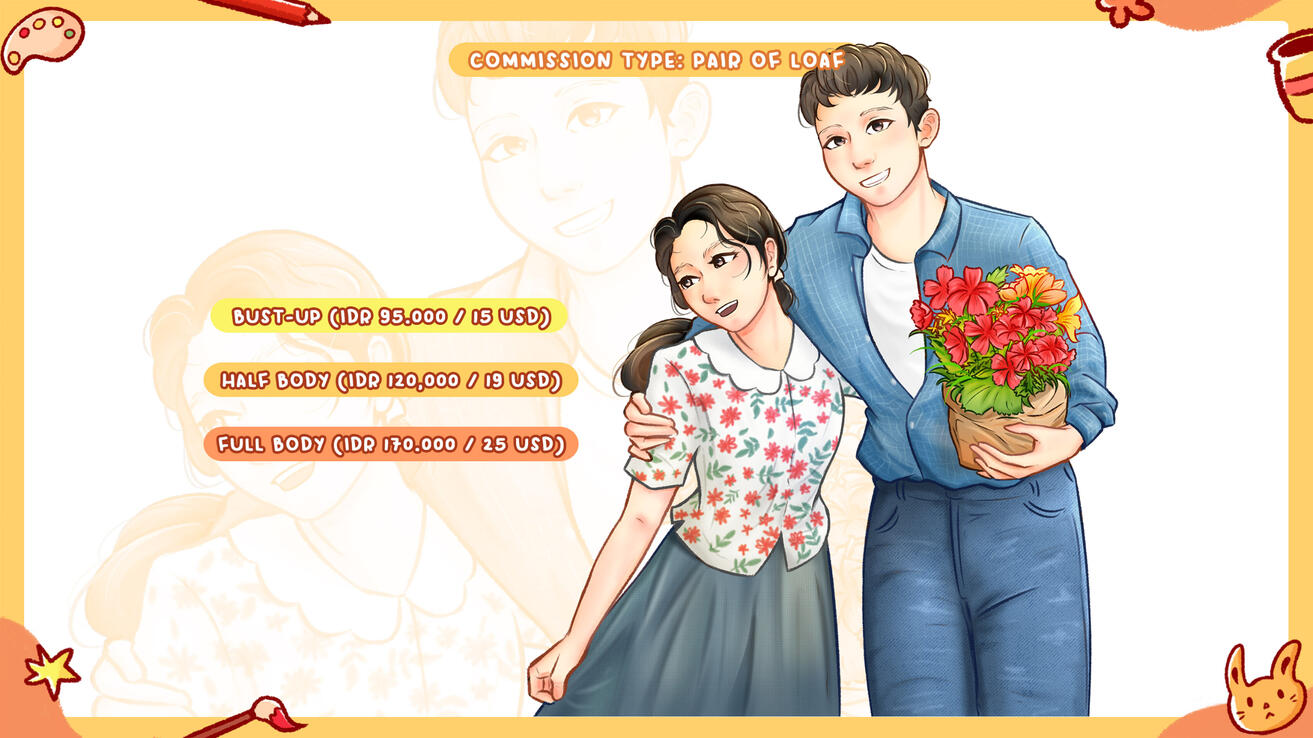 Only for two characters in one frame.